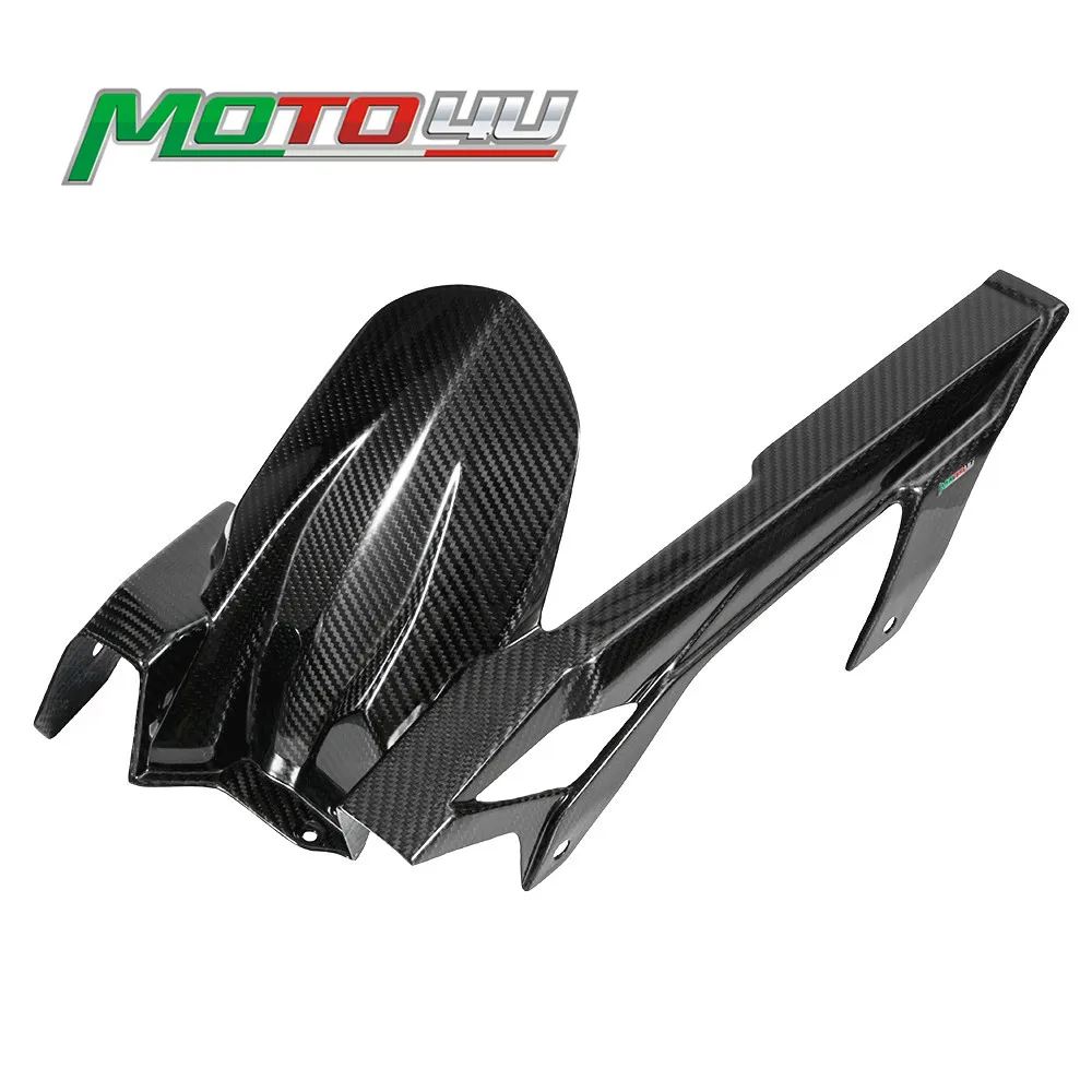 Новинка задняя защита цепи из натурального углеродного волокна саржевое