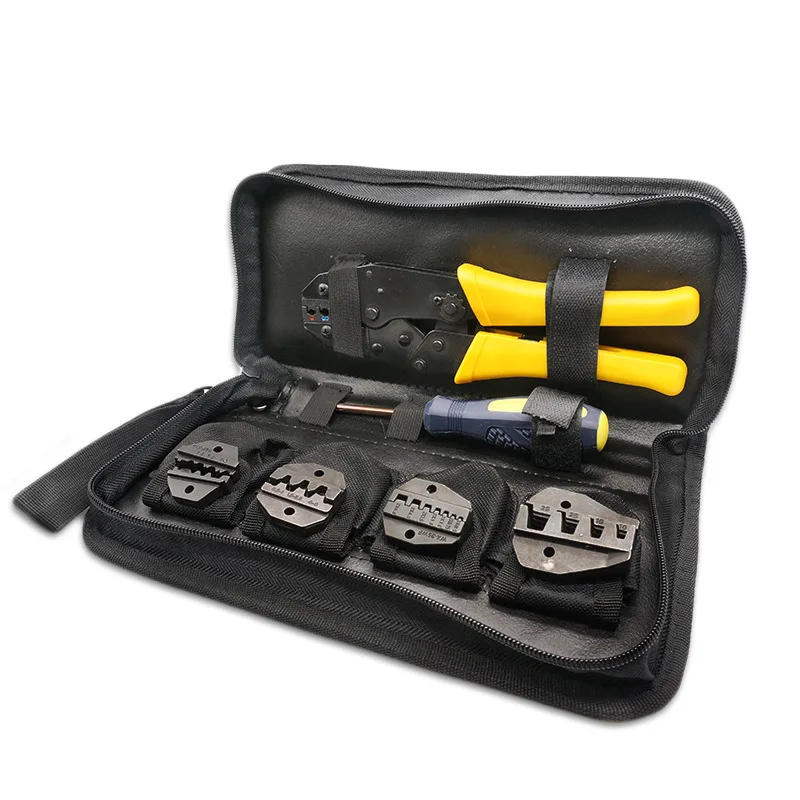 

Set Cold Compression Pincers Bare Terminals Clamp Pre-Insulated Press Plier Wire Crimper jia xian qian Electrician Manual Pliers
