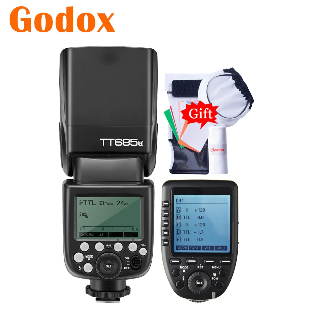 Беспроводная вспышка Godox TT685N TT685-N i-TTL 2 4G для камеры Xpro-N TCM Nikon D7000 D7100 D7500 D810 D5300 |