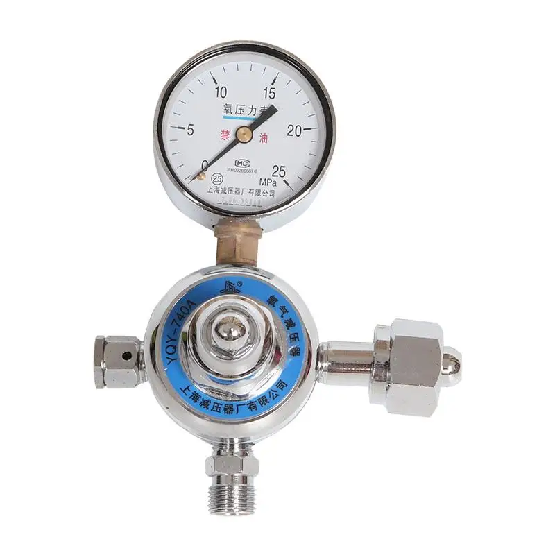 

Yqy-740A Oxygen Pressure-Reducing Gas Cylinder Pressure-Reducing Valve Pressure Gauge Shanghai Pressure-Reducing Instrument