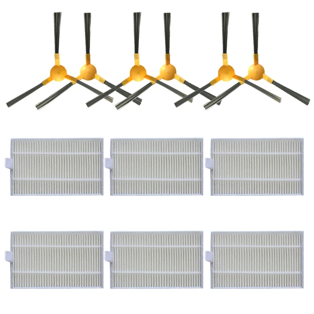 Roller Brush Side brush HEPA Filter For Proscenic 800T Liectroux C30B  Filter robot vacuum cleaner parts MopS Set Light Yellow