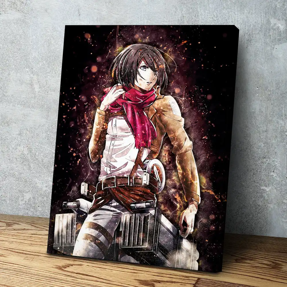 タイタン三笠アッカーマン写真アニメキャンバスhdプリントポスターの絵の壁の芸術家の装飾モジュラーリビングルームフレーム 絵画 書道 Aliexpress