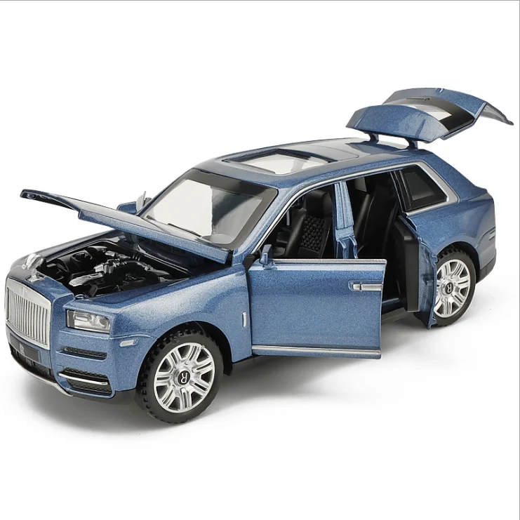 

1: 32 Rolls Royce curinan car model simulation alloy car model sound light children toy car model birthday gift blue car