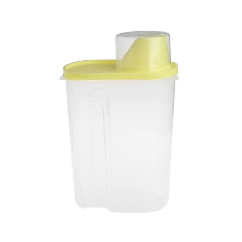 Пластиковые герметичные банки кухонные большие емкости для хранения продуктов питания многозерновые банки с коробка для хранения с крышкой поставки - Цвет: Y