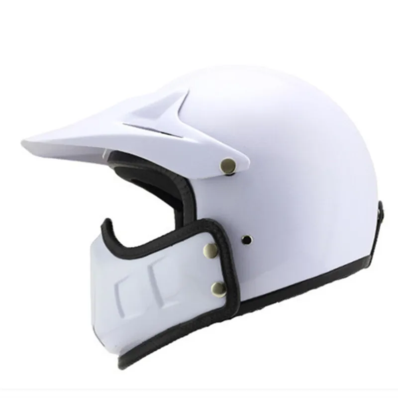Motorcycle Vespa Helmet Vintage Open Face 3/4 Helmet Inner Visor Motocross  Jet Retro Capacete Casque Moto Helmet Dot White - Helmets - AliExpress