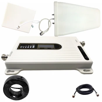 

2G 3G 4G Tri Band Signal Booster GSM 900+DCS/LTE 1800(B3)+LTE 2600(B7) Mobile Phone Signal Repeater Cellphone Cellular Amplifier