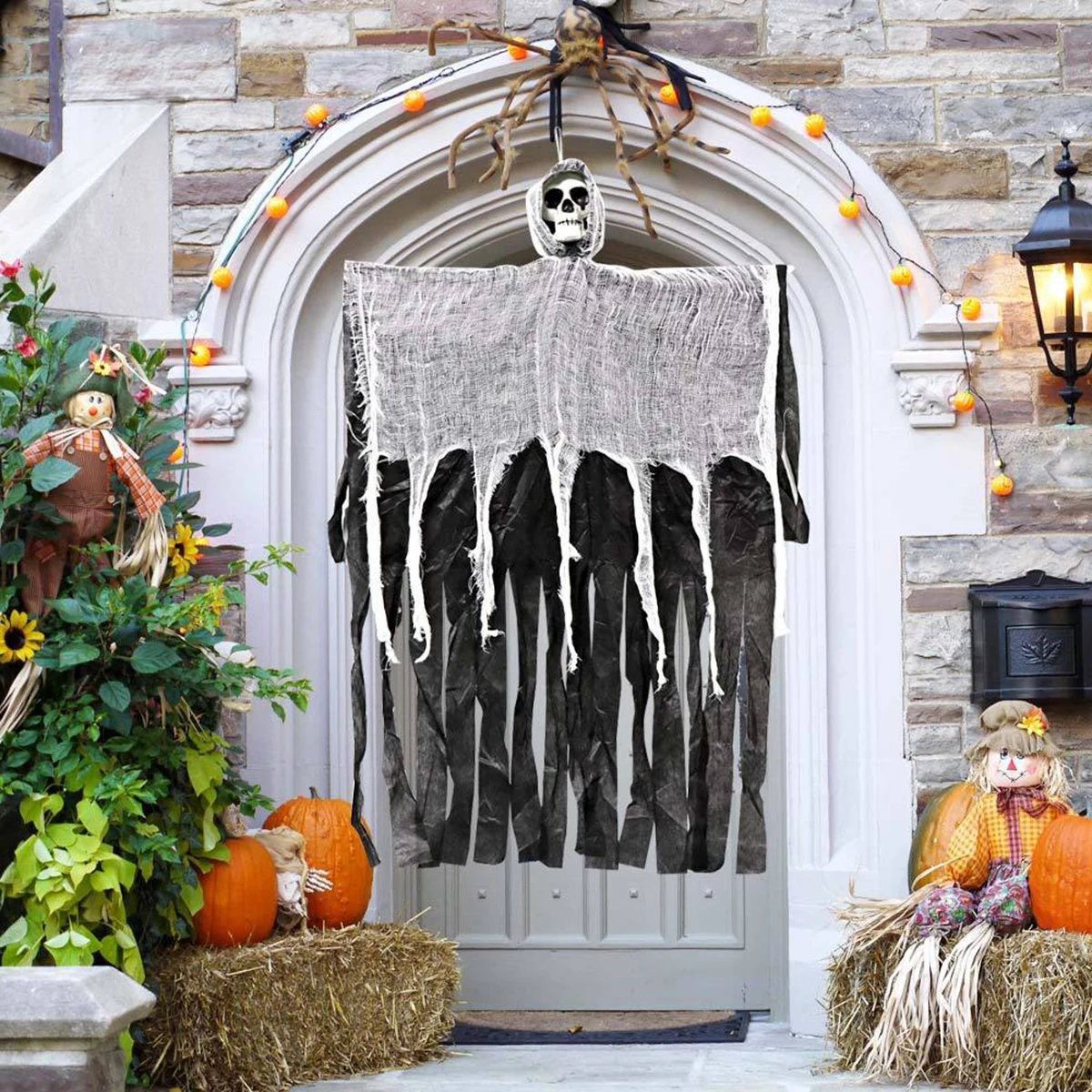 Ужасный подвесной Череп Призрак Хэллоуин украшение для вечерние дом с привидениями хэллоуин подвесной дом с привидениями подвесной Декор