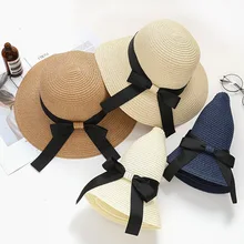 Korean Version of the Music of the Tide in Overalls and a Straw Hat Simple Wild Sunshade Fisherman Manually Foldable Beach Hat Hats Korean Version of the Music of the Tide in Overalls and a Straw Hat Simple Wild Sunshade Fisherman Manually Foldable Beach Hat Hats