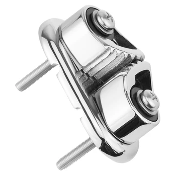 

Marine Cam Cleat w/ Wire Flaired Leading Ring for Sailing Rowing Sailboat Kayak (Line Sizes Upto 3/8inch 10mm)