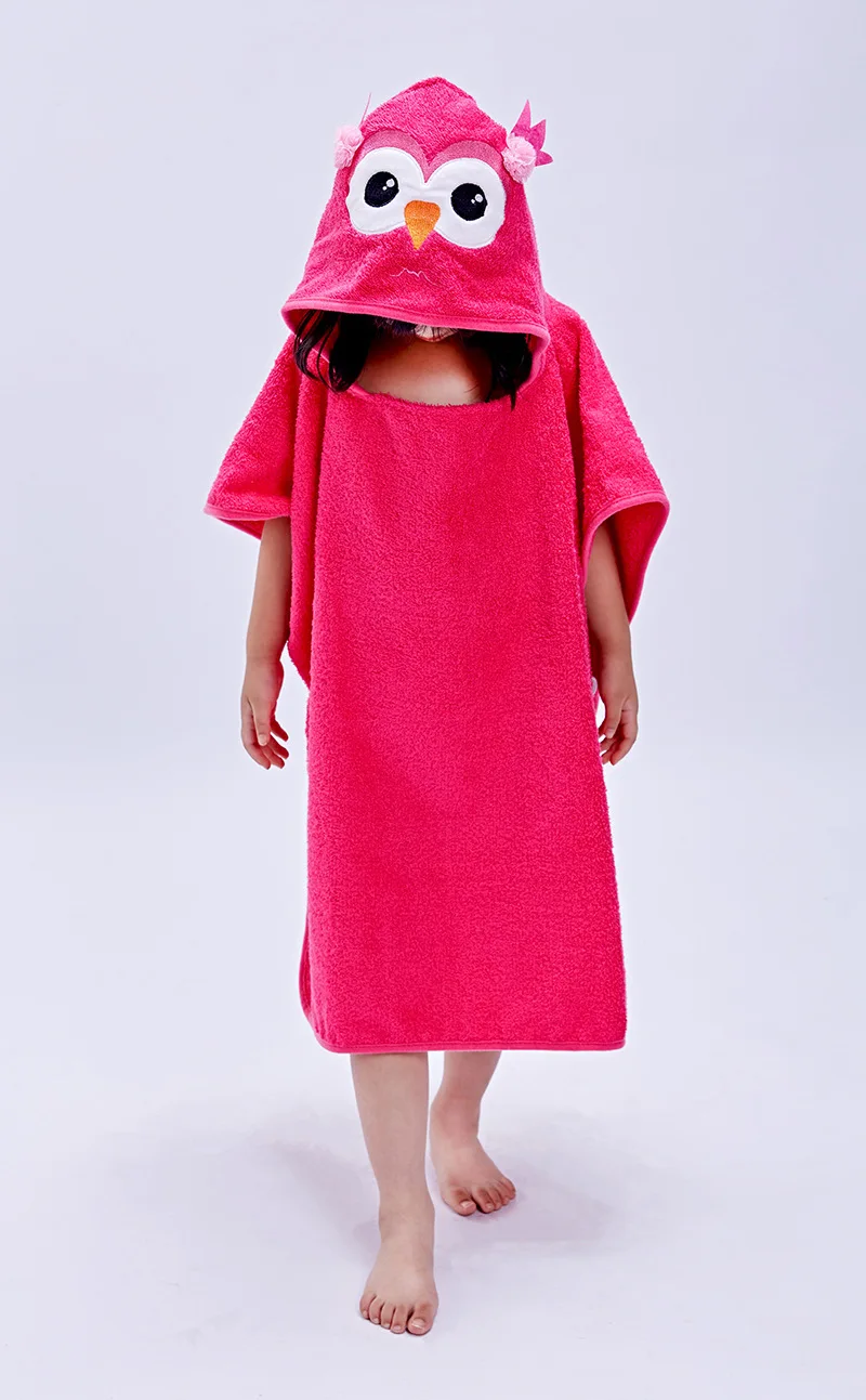 Детский утолщенный купальный халат, полный плюш, Clth Defense, теплый, с ванной, для мальчиков и девочек, пуловер для малышей, modis robe badjas - Цвет: Red Penguin