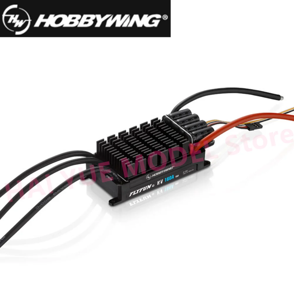 Hobbywing FlyFun 130A/160A HV OPTO V5 Speed Controller 6-14S Lipo Brushless ESC No BEC with DEO for RC Aircraft Quadcopter