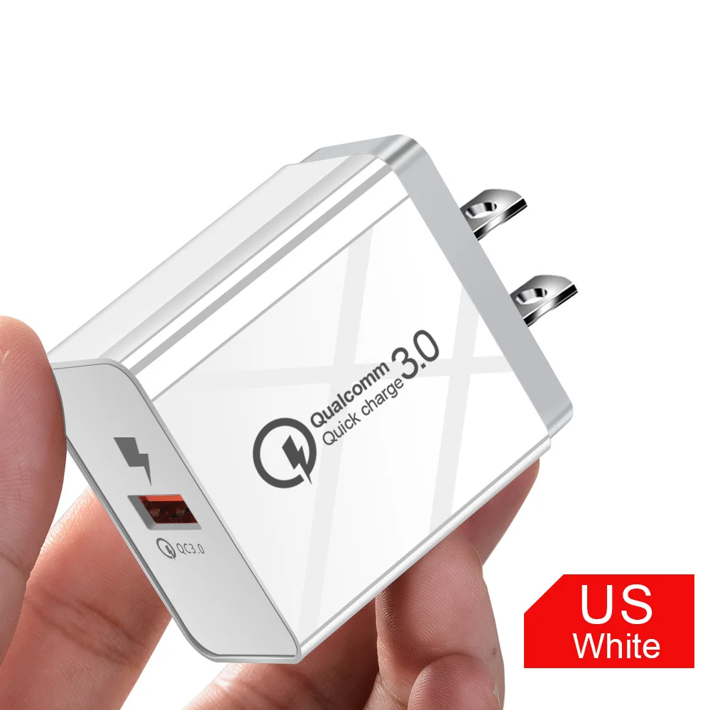 5V 3.5A Быстрая зарядка 3,0 2,0 USB зарядное устройство для iPhone Xiaomi samsung huawei QC3.0 QC2.0 Быстрая зарядка настенное зарядное устройство для мобильного телефона - Тип штекера: white us charger