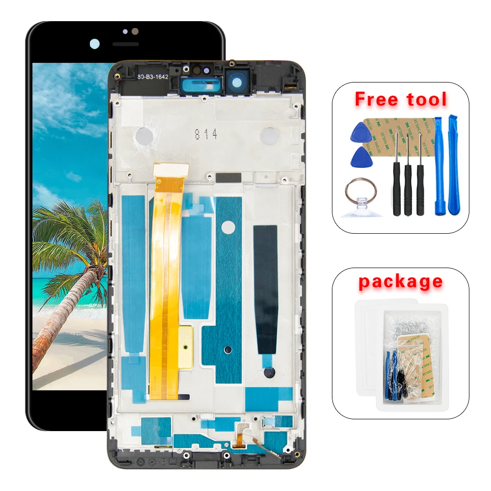 Хорошее качество ЖК дисплей и сенсорный экран 5 2 ''для ZTE nubia Z11 mini S NX549J + Замена