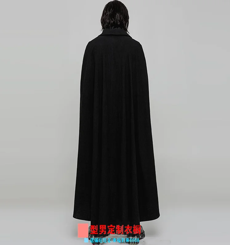 S~ 6XL! Настраиваемая новая мужская одежда модная весенняя и осенняя мужская рубашка летучая мышь супер длинный плащ-ветровка