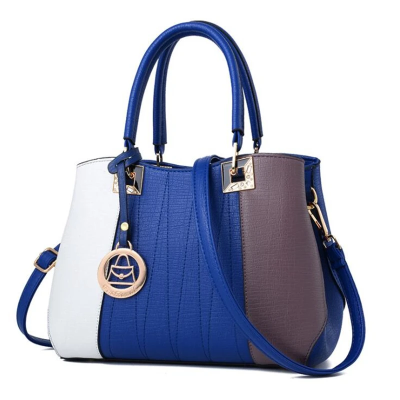 Женские Сумки из искусственной кожи, женские сумки-мессенджеры, Новое поступление, дизайнерские сумки через плечо - Цвет: Style A blue