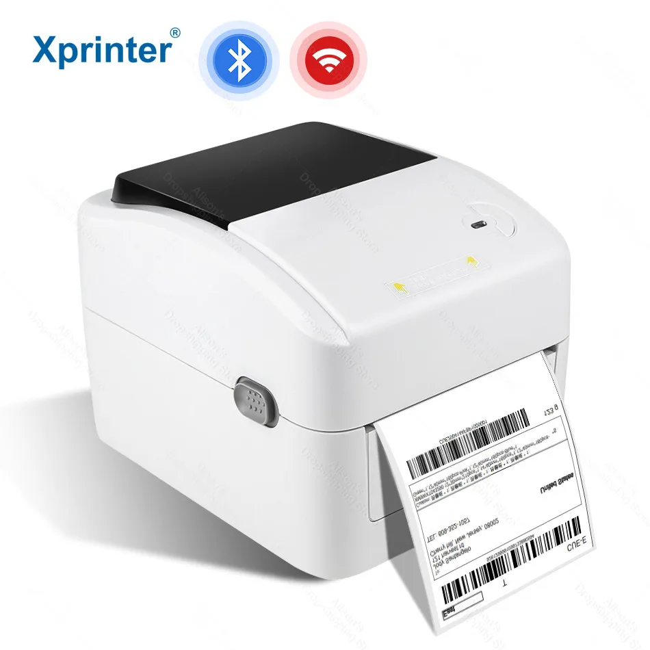 XPrinter XP 420B Bluetooth Wifi USB термальный принтер для доставки этикеток A6 Размер waybill AWB печать QR код с ПК и