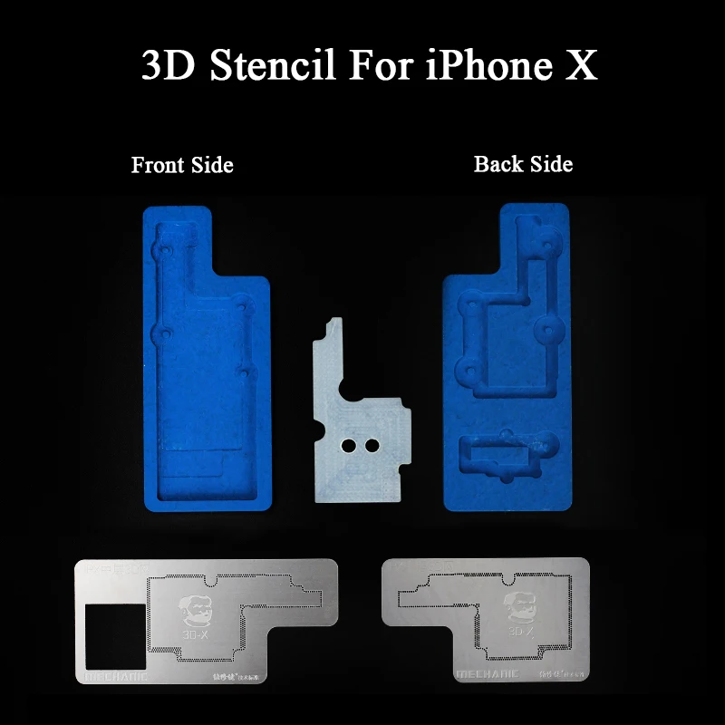Механик 3D BGA трафарет для iPhone X XS MAX материнская плата средний слой посадки Оловянная стальная сетка BGA набор