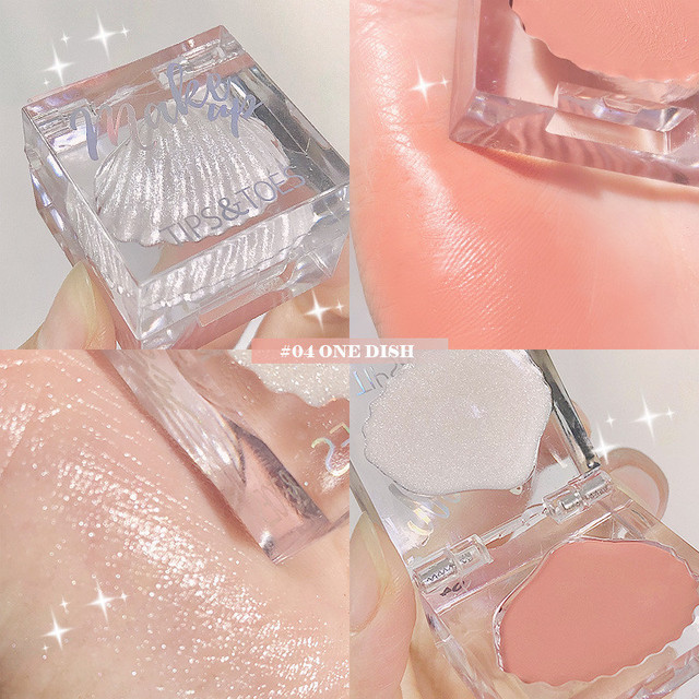 Color Highlight Blush Makeup Palette Brighten Natural Blushes Face Body Illuminator Highlight Shiny Makeup Cosmetics