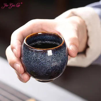 

JIA-GUI LUO Ceramic 110ML China Tea Cup Kiln Change Ceramic Home Tea Cup Creative Ceramic Cup Travel Cup I055