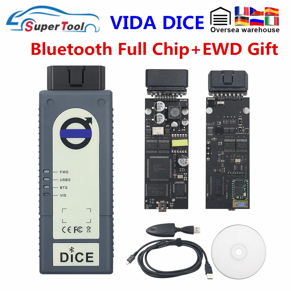 Новейший Bluetooth VIDA Dice полный чип для Volvo Vida Dice Bluetooth+ VIDA DICE PRO+ 2014DCar диагностический инструмент для Volvo Dice сканер