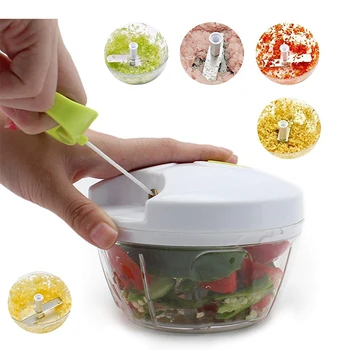 

Multifunction hand manual Pulling Chopper Nut ice Garlic meat Cutter Vegetable Fruit Slicer Twist Grinder Mixer Kitchen