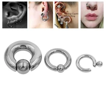 1pc tamanho da mistura de aço cirúrgico cativo argola anéis bcr anel sobrancelha tragus orelha piercing nariz encerramento bico barra lábios corpo jóias