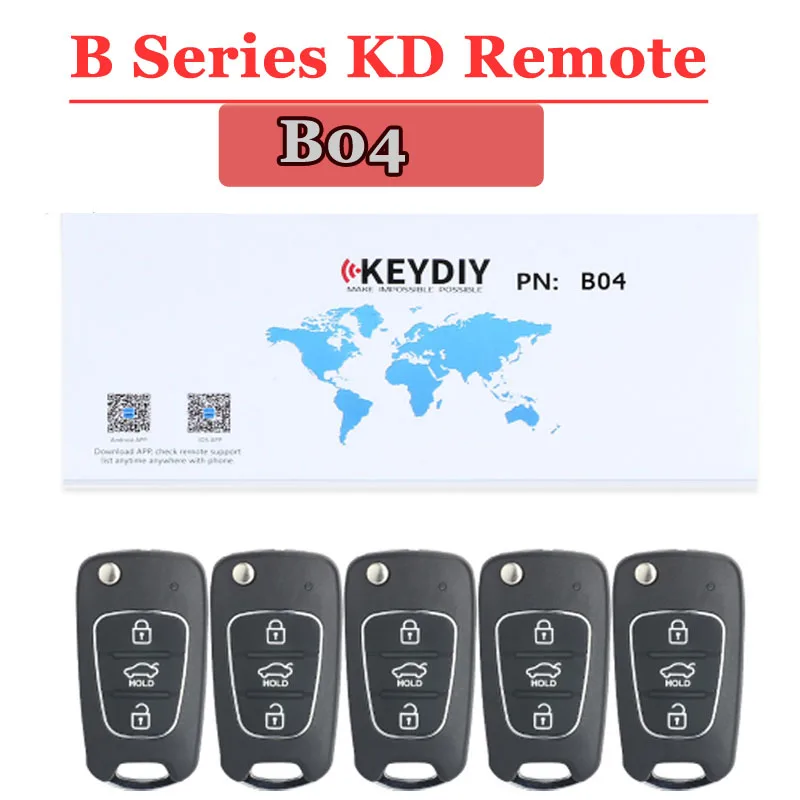 Free Shipping (5pcs/lot) B04 KD900 Remote 3 Button B Series Remote Key For KD900 URG200 Machine