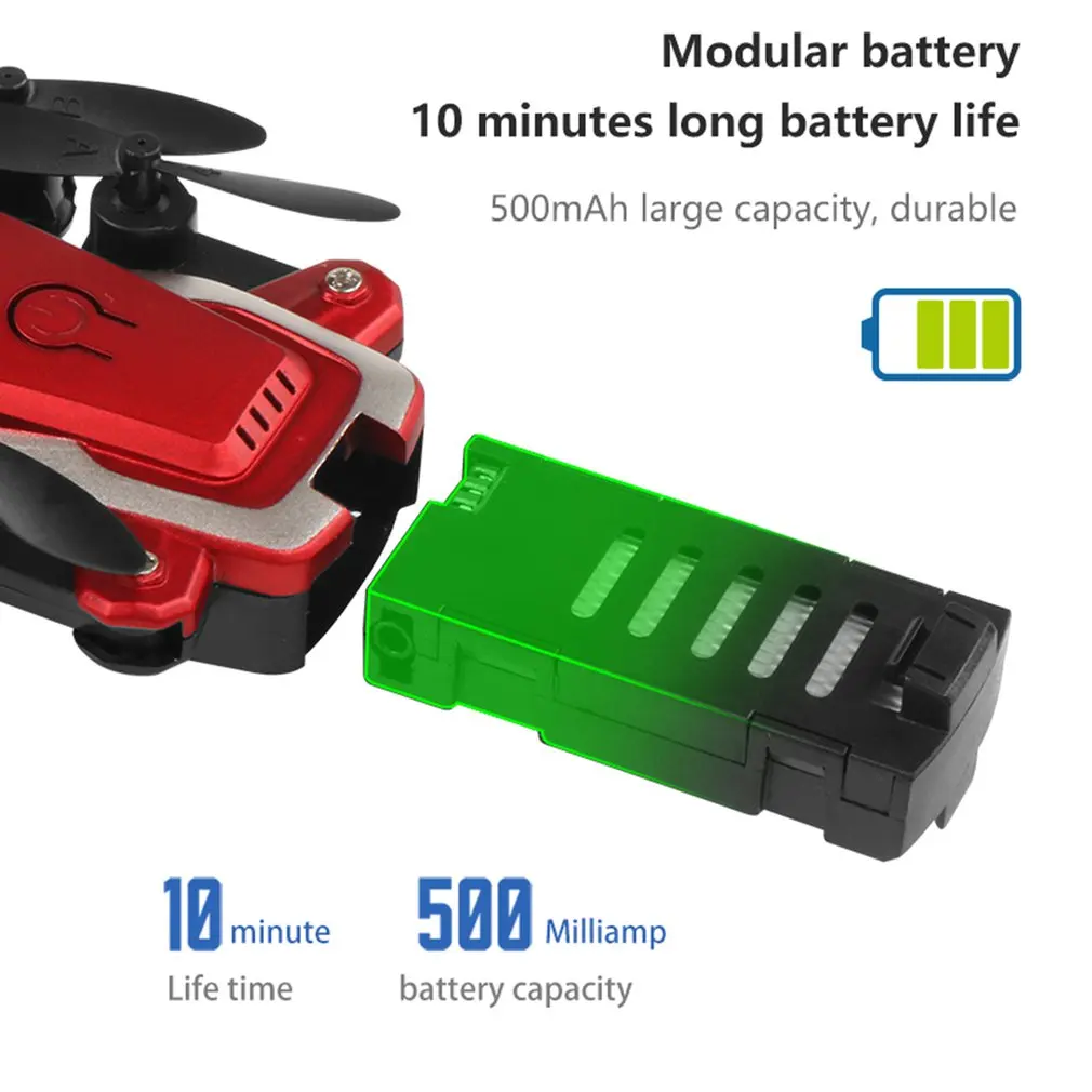 Mini Foldable WiFi FPV RC Drone with HD Camera RC Helicopter Aircraft Altitude hold Aerial Video Toys For Kid