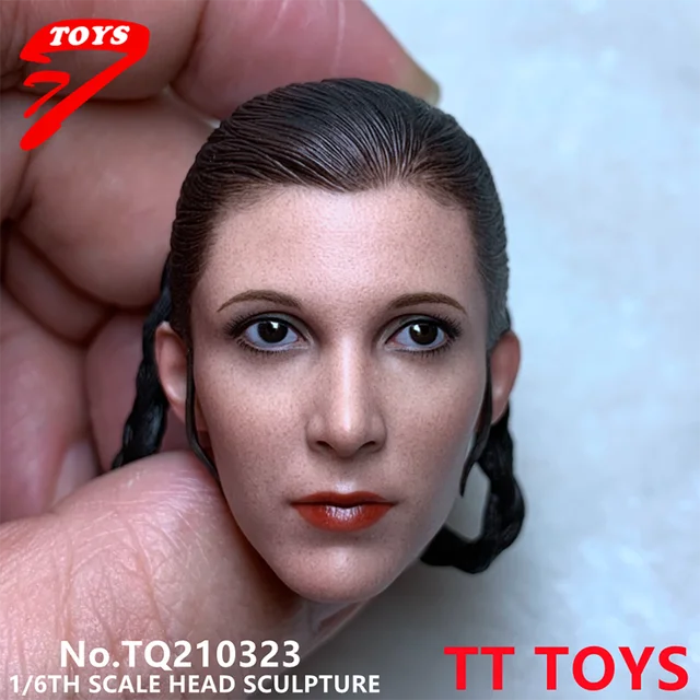 TT TOYS TQ210323 1/6 Evangeline Scale Women Girl Female Princess Head Sculpt Soldier Carving Fit 12'' Action Figure Body Dolls 4