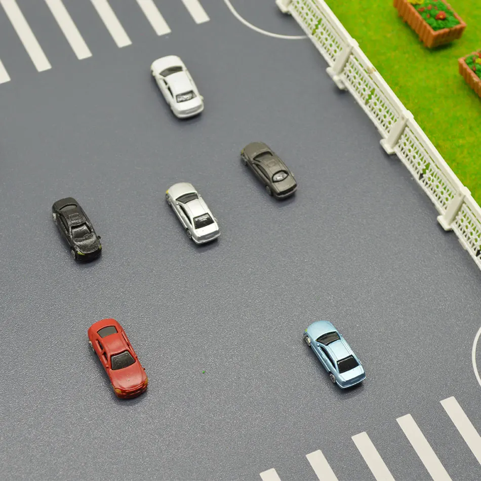 

1:200 Scale Architecture Model Car Toys ABS Plastic Model Color Cars For Diorama Model Buildings Roads Making Layout Kits