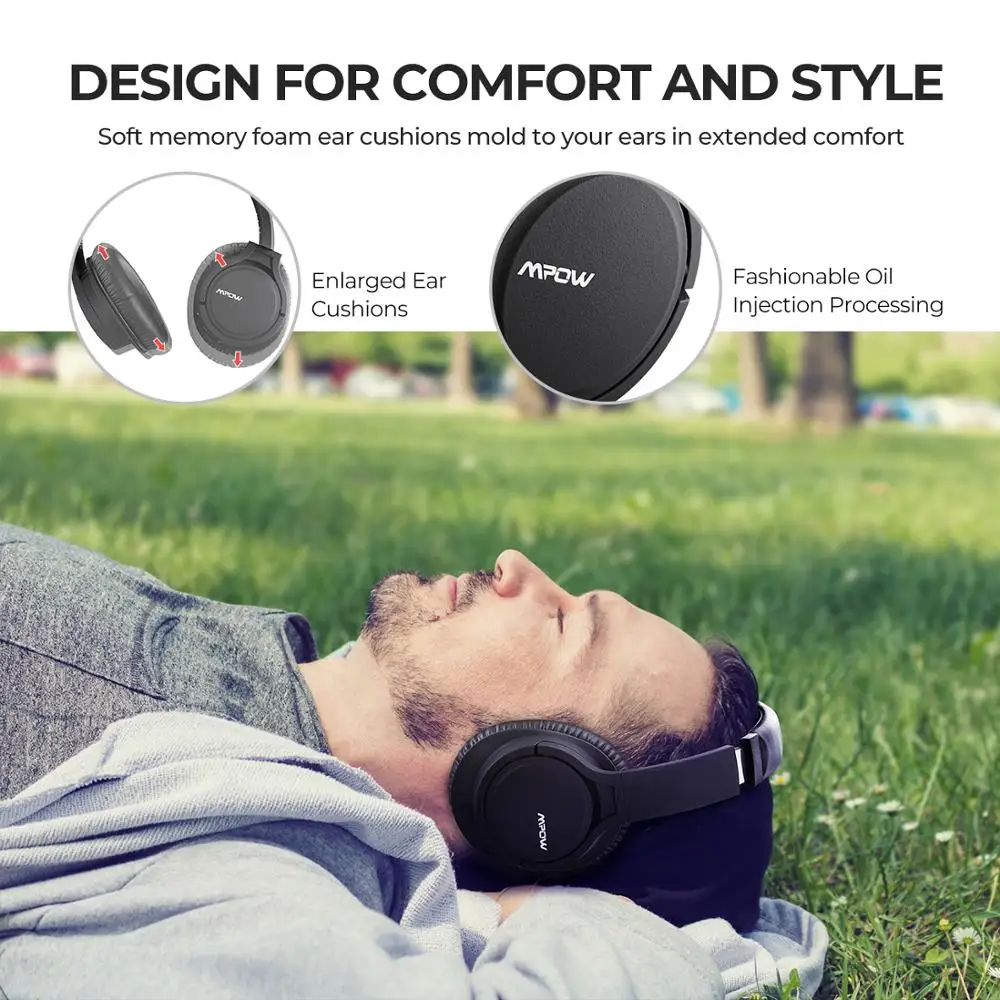 Mpow H7 Pro, беспроводной Bluetooth 5,0, наушники, 10 минут, зарядка, 2 часа, музыка, CVC6.0, шумоподавление для iPhone 11, samsung, huawei, Xiaomi