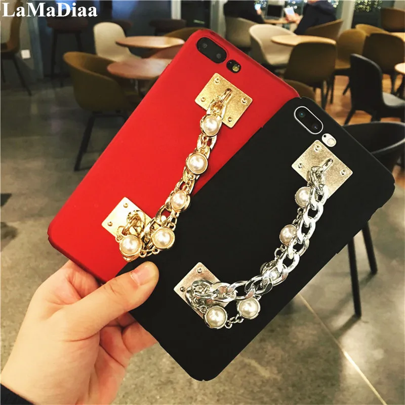 Чехол LaMaDiaa для iphone 11 Pro MAX 6 6S PLUS 7 8 X XR Xs Max Модный чехол телефона с жемчужным