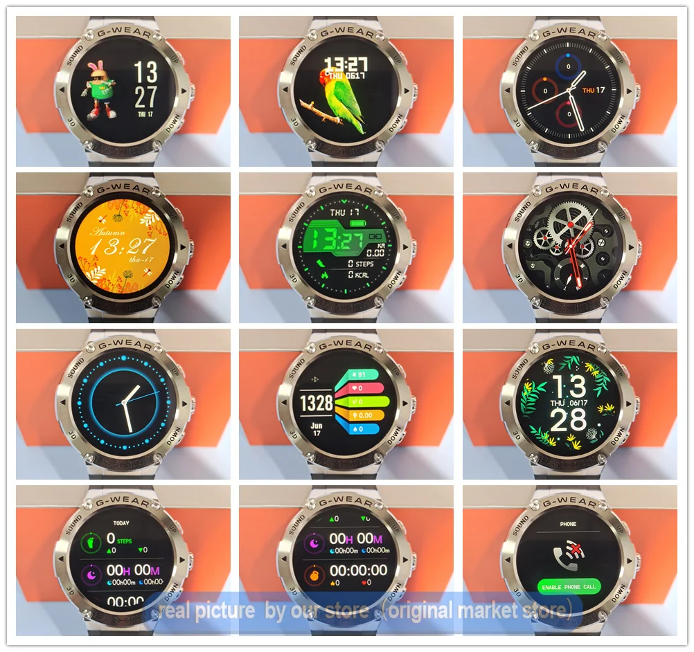 Sports Smart Watch Men BT Phone Call Customize Watch Faces Music Fitness Tracker Super Long Standby Smartwatch Android IOS K28H