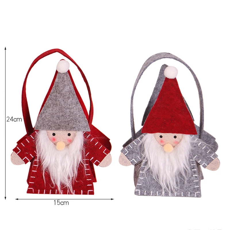 New-Funny Christmas Forest Man Candy Bag Christmas Decorations for Family New Year Party Gift Bag
