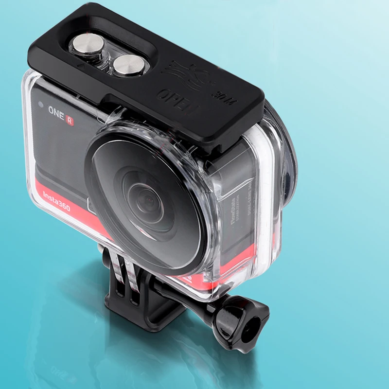 Habitação à Prova Case de Mergulho para Insta360 Protetor para Insta360 Lente Dupla r Caixa Dwaterproof Água Escudo Câmera Panorâmica 360 Mod um - Image 6
