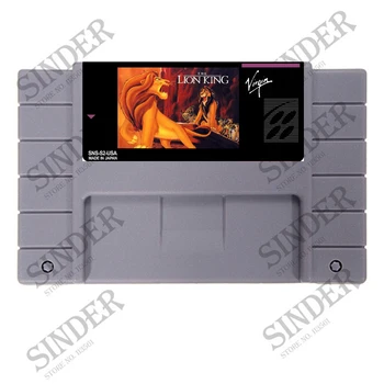 

The Lion King Good Quality 16 bit Big Gray Game Card For NTSC Game Player