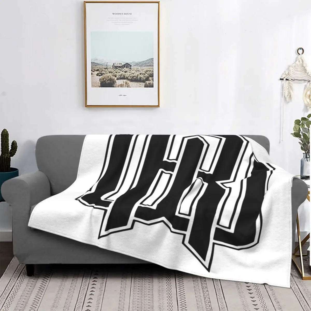 Manta de lino a cuadros для детей colcha cama ropa manta double Raymond Finn nueva | Дом и сад