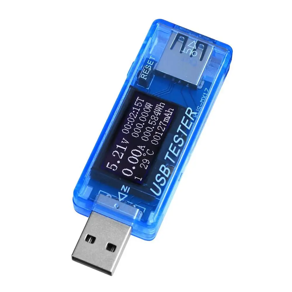 KWS-MX17 usb-детектор Вольтметр Амперметр измеритель мощности Измеритель Напряжения тока мобильное зарядное устройство USB