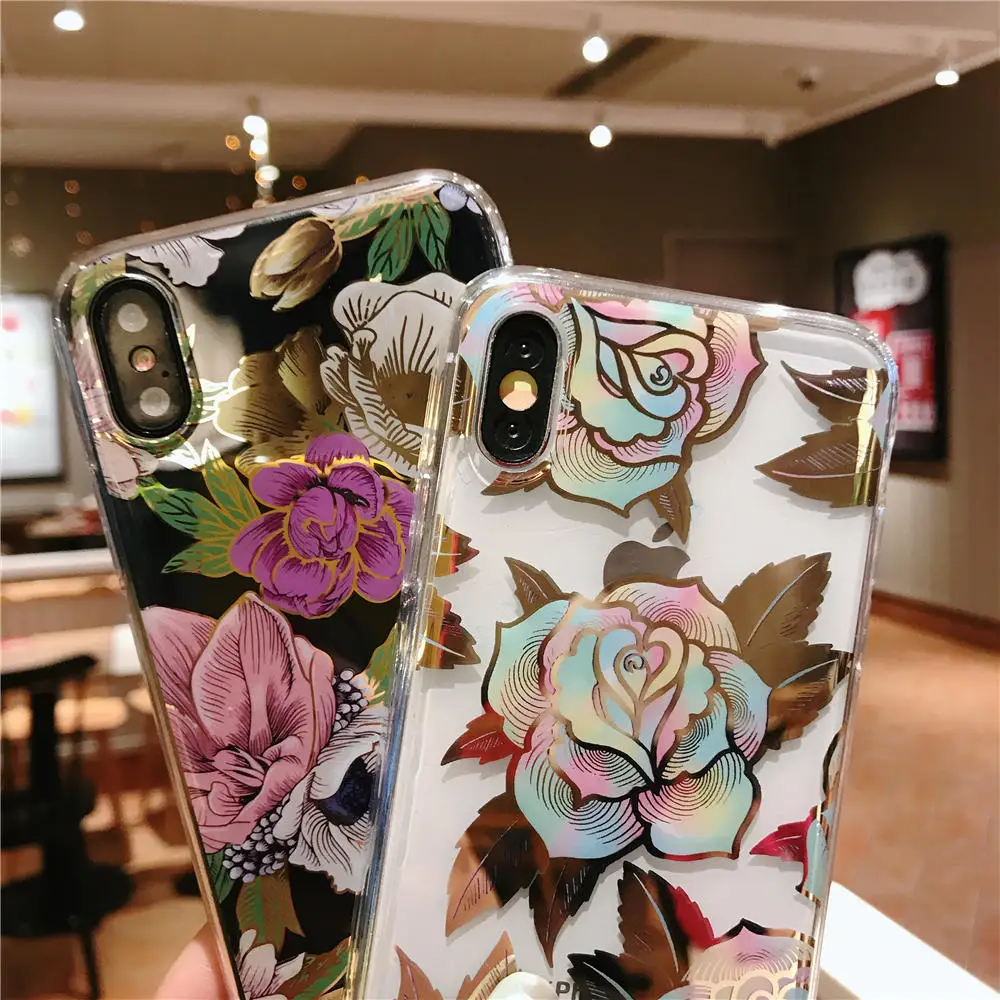 Силиконовый чехол с цветочным рисунком для iphone 12 Mini 11 Pro XS Max X 7 8 Plus XR Case SE 2020 6 6S