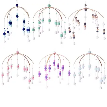 

Nordic Style Felt Ball Wind Chimes Baby Crib Children Room Home Decoration