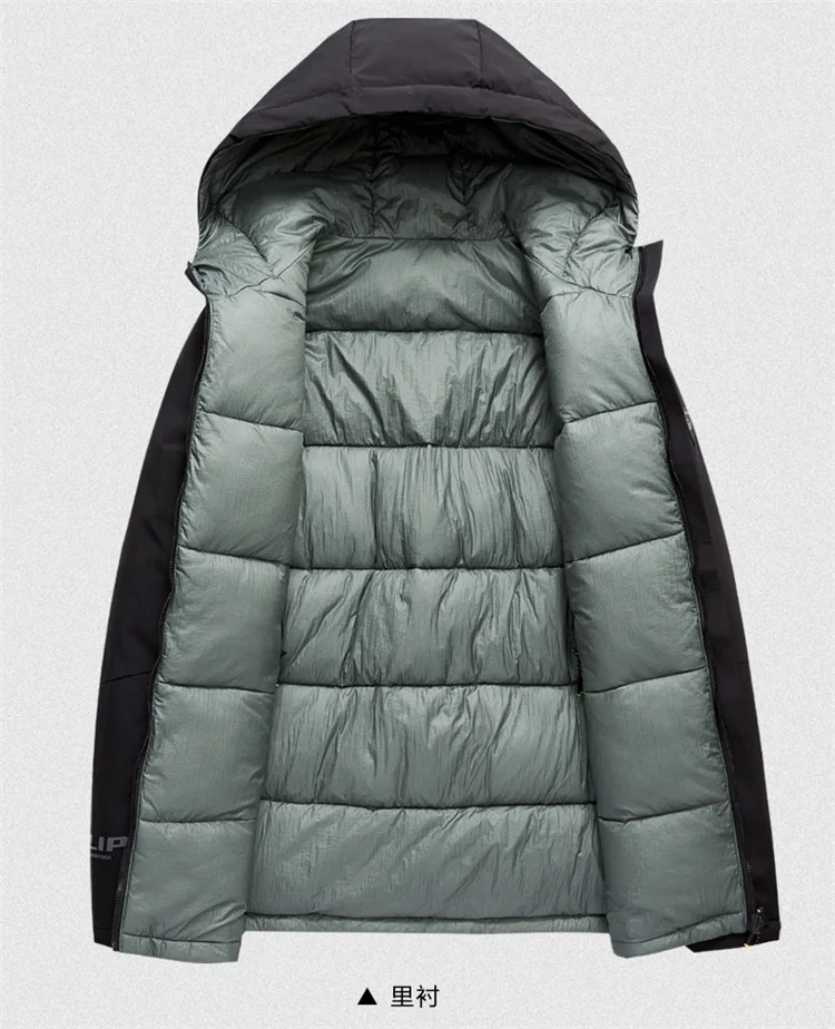 Youth Men down Jacket Cotton-padded Clothes Double-sided Wear Hooded Short Trend Cotton-padded Jacket Slim Fit Cotton-padde