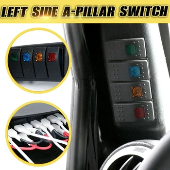 

Car A-Pillar Switch Pod Panel Left Side Rocker for Jeep Wrangler JK 2007-2017