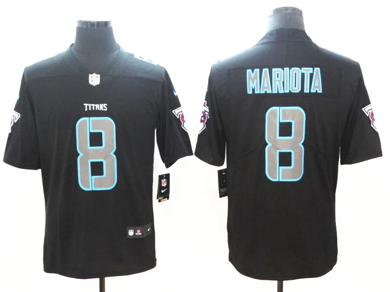 Sewn Men Tennessee Marcus Mariota Kevin Byard Derrick Henry Adoree' Jackson Vapor Untouchable Limited Titans Jersey - Цвет: AS PICTURE