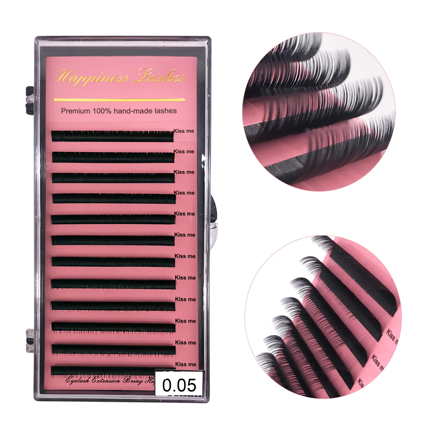 

Eyelash Extension Eye Lash Silk Mink Soft Lash Deep Matt 12 Lines Single/Mix Trays Easy To Use Lashes Supplies Wholesale HPNESS