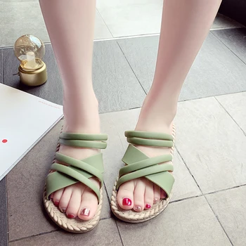 

Dropshipping Women Sandals Light Comfortable Sandalias Summer Flip Flops Beach Causal Shoes Woman Flat Sandals Sandali Donna