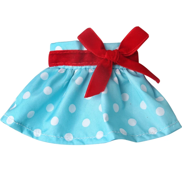 Christmas Elf Doll Fairy Red Clothes Bow Skirt Dress Toys For Children Accessories Christmas Gift Elves（No Doll）m29 Goose Yellow