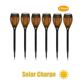 

2-8pcs Solar Flame Light Flickering lawn lamp Solar Flame Lamp Flickering IP65 Waterproof LED Garden Decoration Landscape Light