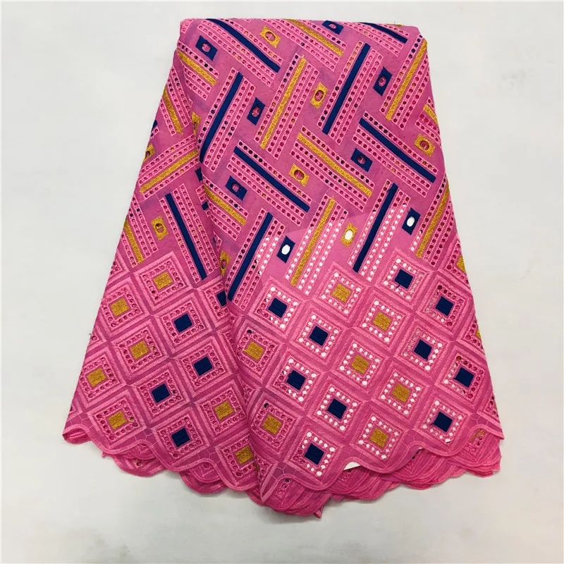 Новые поступления! Швейцарские кружева Высокое качество африканская ажурная ткань пробивки отверстий хлопок кружево для вечерние платья - Цвет: HL1301021s1