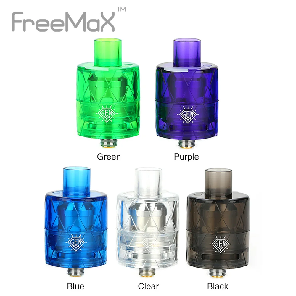 

NEW Original 2pcs Freemax GEMM Tank 5ml E-cigarette Atomizer with Mesh Coil 25mm Diameter Vape Vaporizer for Box Mod