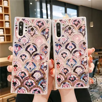 

Marble Liquid Sand Phone Case for Coque Samsung S20 Ultra S8 S9 S10 S20 Plus Note 10+ 8 9 S10E Etui Soft Glitter Quicksand Cover